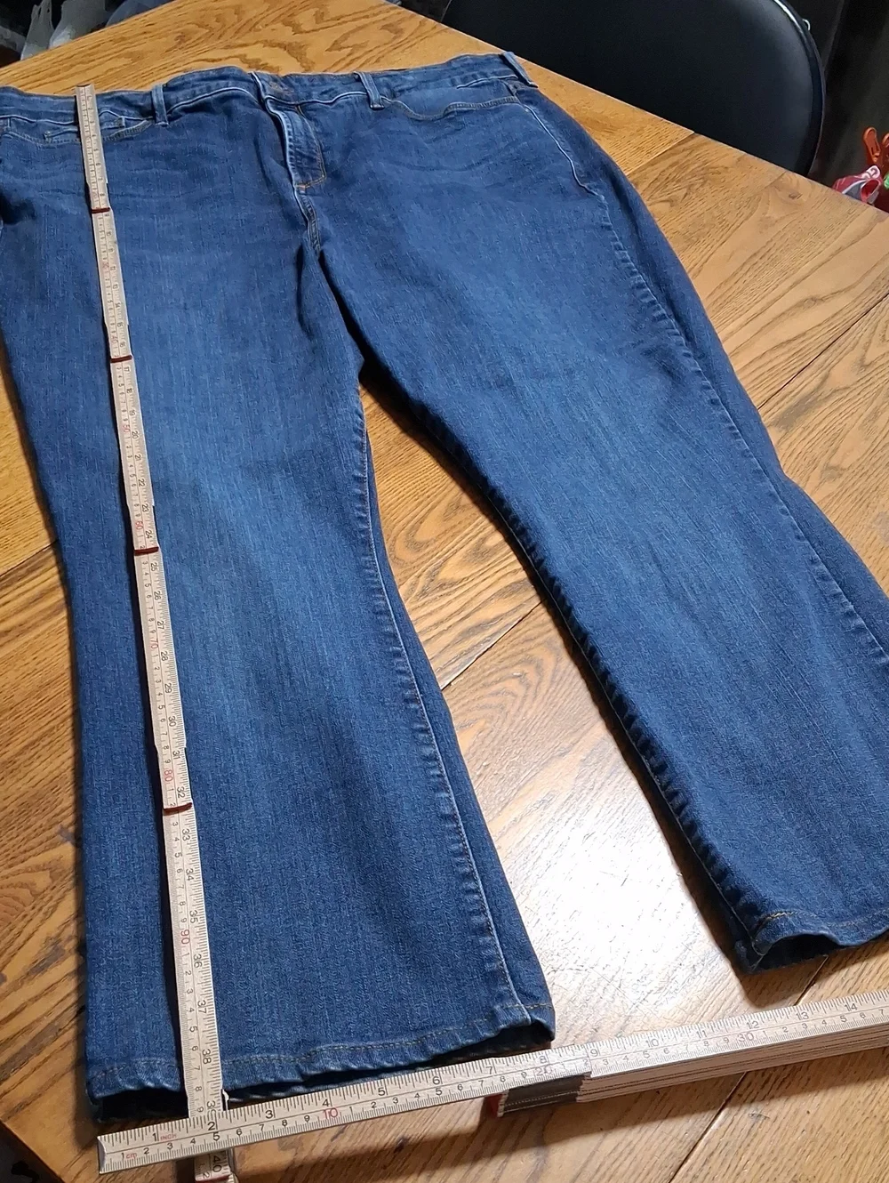 NYDJ Jeans Womens 22W BLUE MINI BILLIE BOOTCUT  Denim Used LIFT TUCK Flared